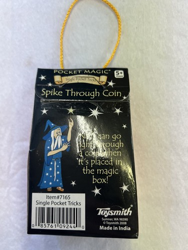 New Toysmith Pocket Magic Single Pocket Trick Spike Through Coin - Picture 4 of 6
