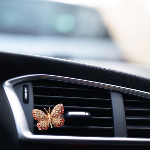 Diffuser Butterfly Car Air Freshener Car Perfume Car Aromatherapy Air Vent Clip - Picture 13 of 22