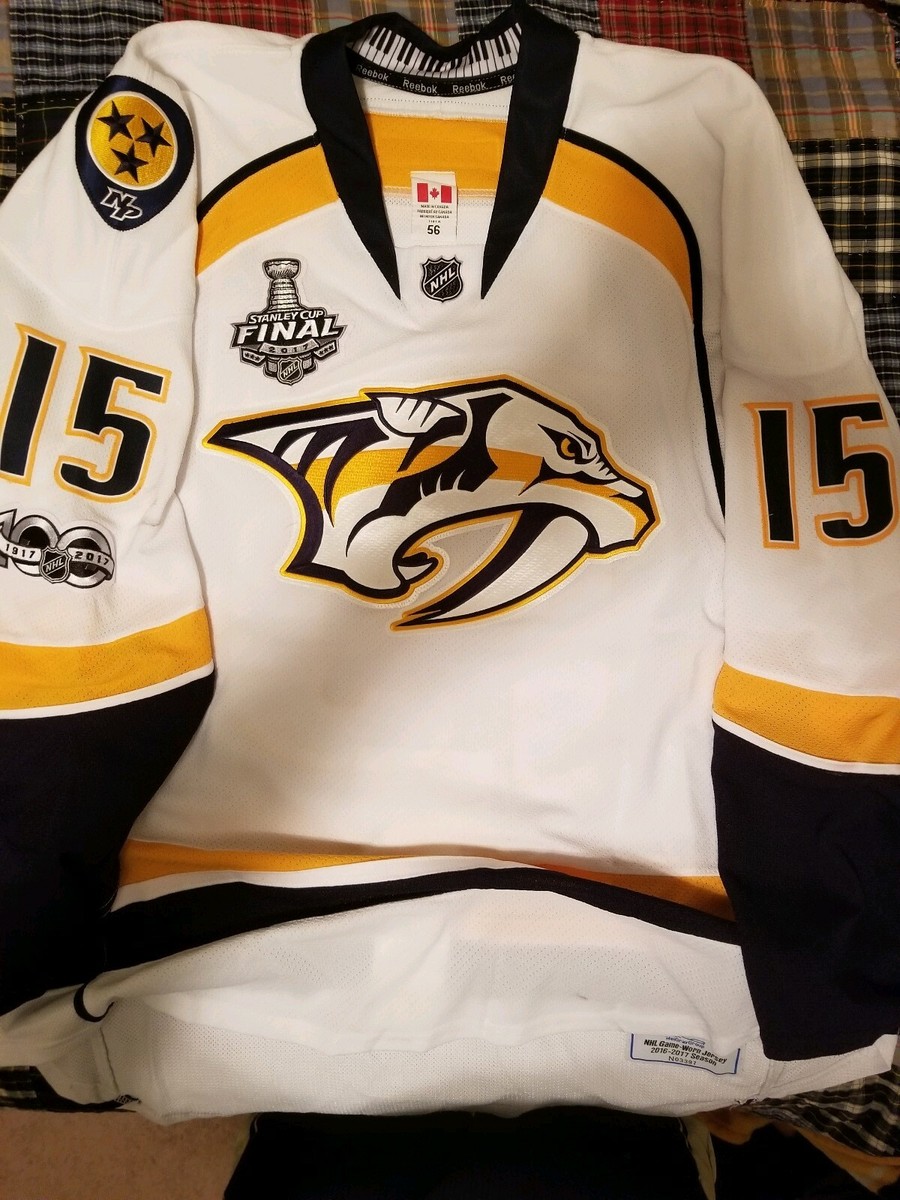 Craig Smith Nashville Predators Stanley Cup Final Game-used Jersey