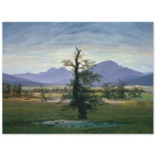 Caspar David Friedrich, Dorflandschaft bei Mo...