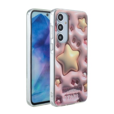 Für Apple iPhone 13 - KIDS Back Case Muster Bunt Etui Schutz Tasche Hülle ROSA