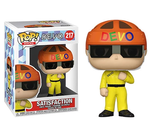 Devo Music Group Satisfaction In Yellow Suit Vinyl Pop! Figure #217 FUNKO NIB