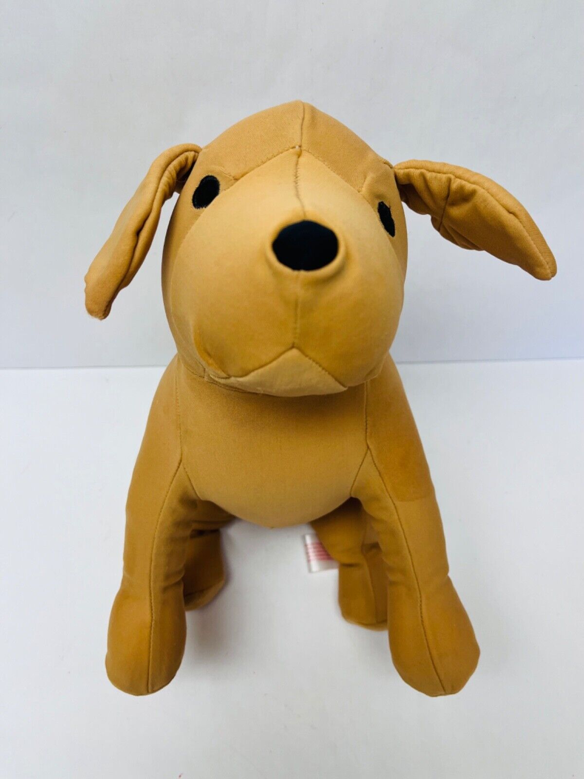 Mogu Puppy Dog Tan Plush Stuffed Animal Microbead Toy 14 Inches Long BIN 9