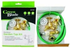 DELUXE BRASS OUTDOOR TAP KIT EXTERNAL GARDEN TAP & FITTINGS SET DIY SELF CUTTING
