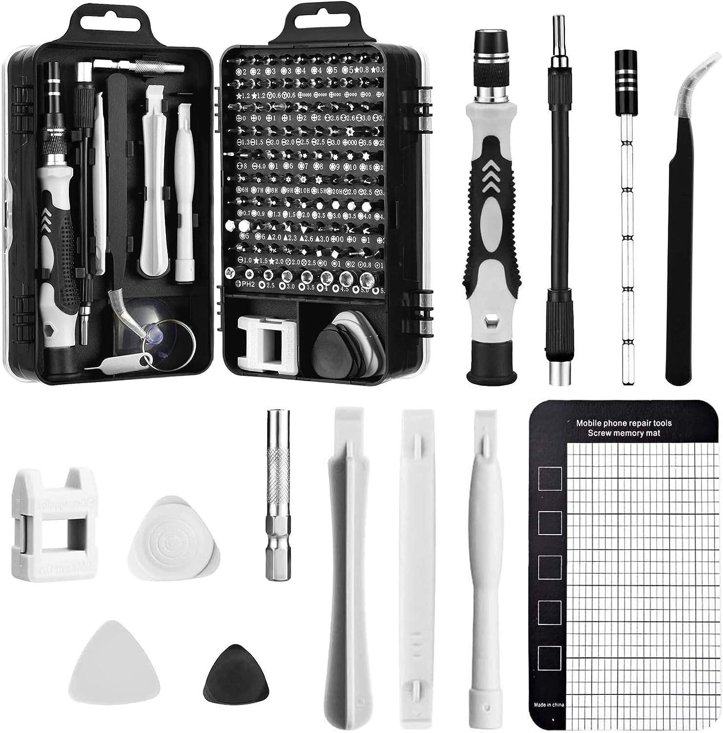 Set Cacciaviti Professionali Precisione 98PZ Cambiabili Per Orologio Elettronica