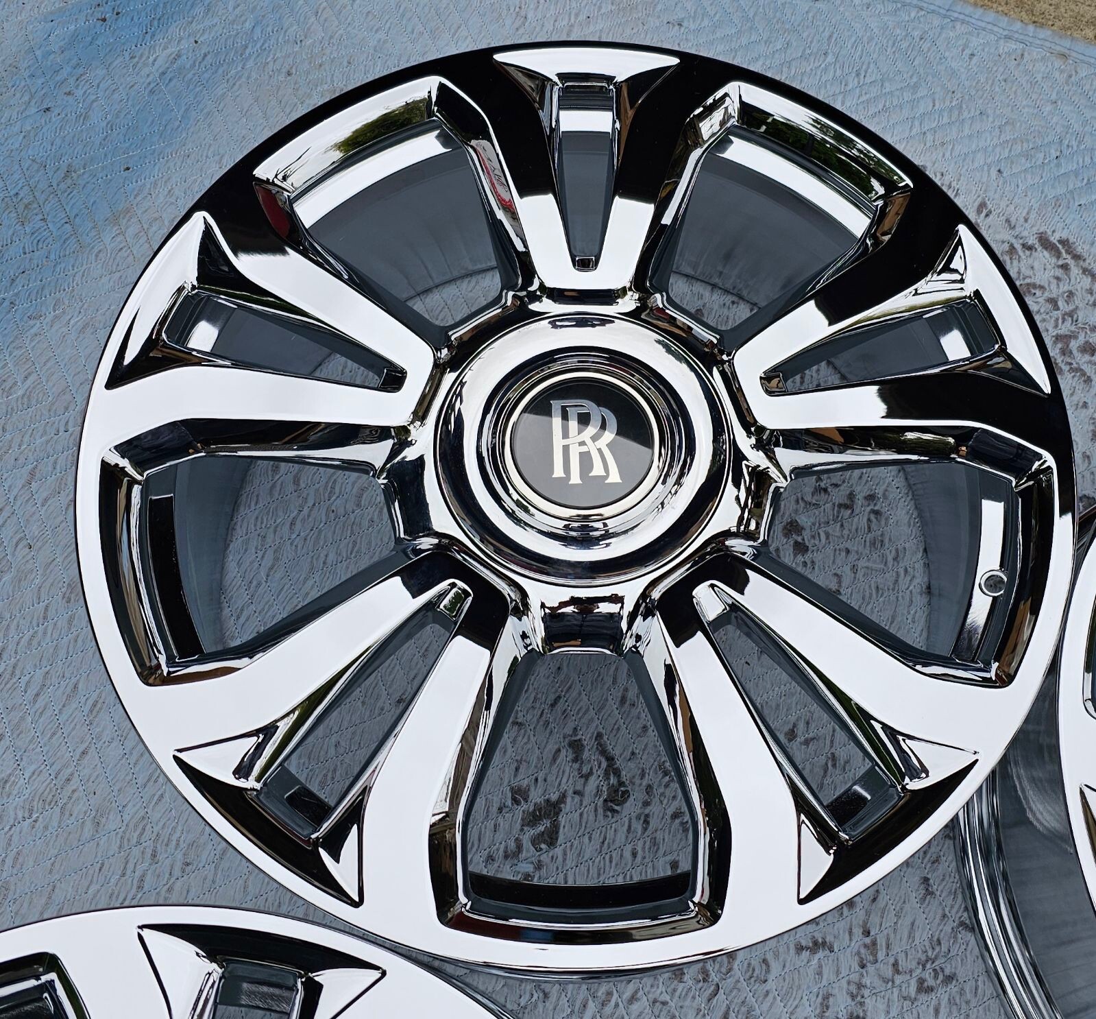 22" BRND NW CHROMED OEM FACTORY ORIGINAL ROLLS ROYCE PHANTOM WHEELS RIMS 2017-UP