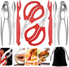 Crab Crackers and Tools, Lobster Crackers and Picks Set, Crab Leg Cracker Tool/N