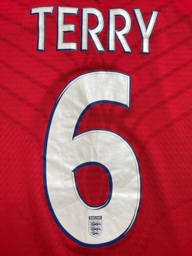 England Umbro 2008/2010 Away Football Shirt Soccer Jersey #6 Terry Size M - Picture 3 of 6