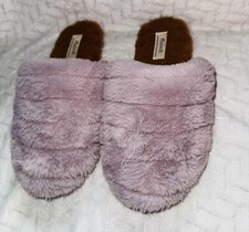 Madewell Quilted Scuff Slippers Size 6 In Recycled Faux Fur Cushion Padded