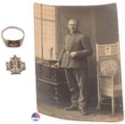 German empire WW1 Iron Cross Ring WWI Pendant Photo Germany Knights Templar Set — photo 1