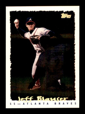 1995 Topps #214 Jeff Blauser CyberStats (Spectralight)