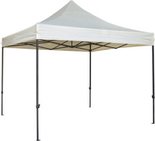 GAZEBO IN ACCIAIO 300X300 cm TIPO PROFESSIONALE - SACCA CON RUOTE - TELO 250gr/M