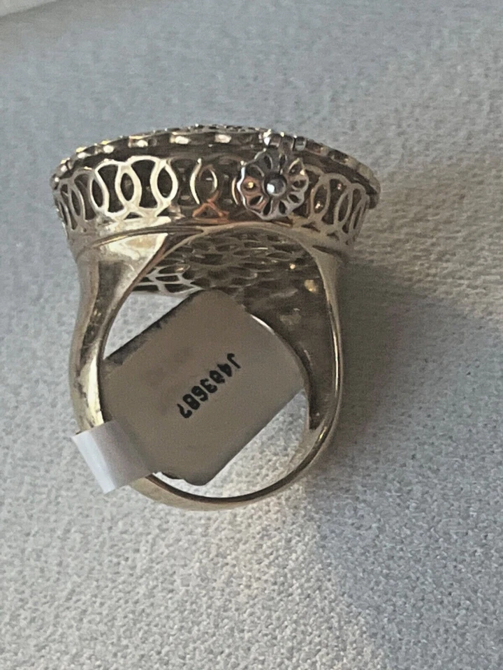 Michael Valitutti NH Gold Vermeil sterling Silver 925 Box hinged Ring #A6B01 - Imagem 3 de 4