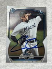2023 Bowman Draft - Chrome #BDC-10 Emmett Olson (RC) SIGNED
