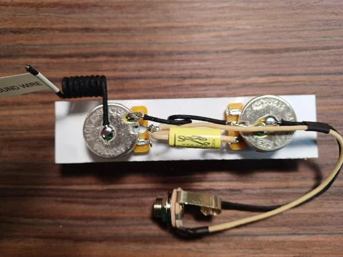 Premium Wiring Harness for LP Jr. - 50's Wiring, ZOSO Cap, CTS/TAOT 525K Pots