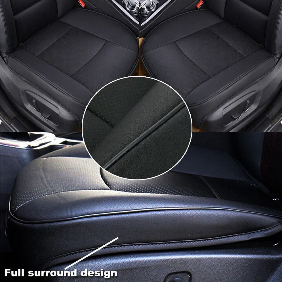 For Mercedes-Benz Car Front Driver Seat Cover Leather Full Surround Breathable - Image 2 of 4