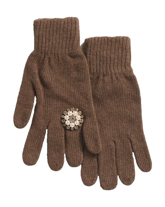 Guantes y mitones Marrón Mezcla de lana para Mujeres