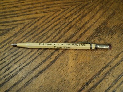 Vintage ADGIF Mechanical Pencil No. 4-47  Victory Life Insurance Co Topeka Kans