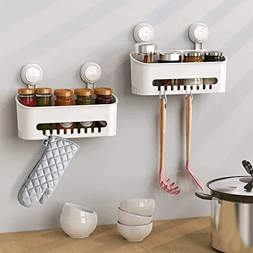 Shower Caddy Suction Cup Heavy Duty, Removable Shower Organizer Shower Shelf
