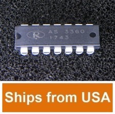 ALFA RPAR AS3360 Dual Voltage Controlled Amplifier CEM3360 equiv DIL-14