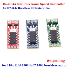 1S-2S DC3.7V-8.4V Micro Brushless Motor Electronic Speed Controller RC Drone Fan