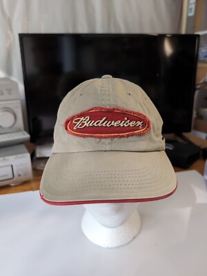 Budweiser Dale Earnhardt Jr Baseball Cap Hat Brown With Red