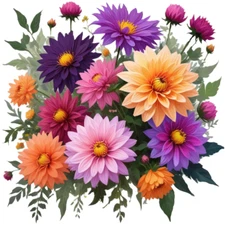 30 Custom Spring Flowers Personalized Address Labels