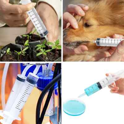 DEPEPE 2Pcs 100Ml Large Plastic Syringe with 2Pcs 47In Handy Plastic Tubing and