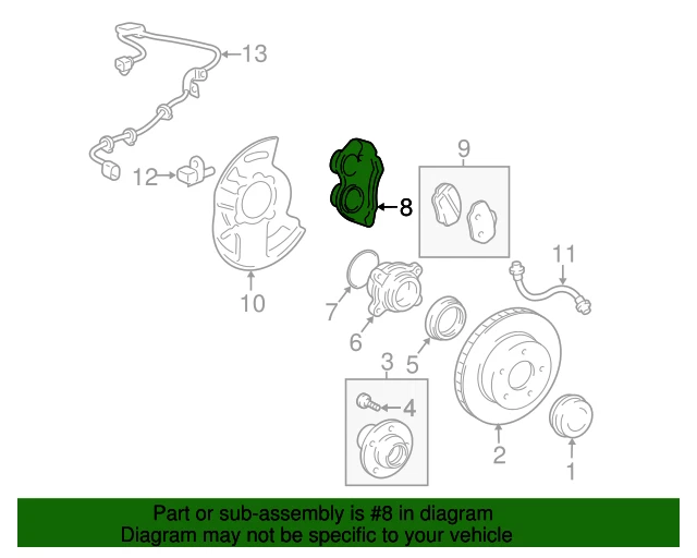 2010-2015 Lexus GX460 Front Right Brake Calipers GENUINE OEM PART 47730-60300 - Image 4 of 4