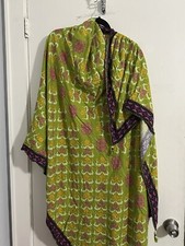 Meditation Shawl or Meditation Blanket, or Wrap, Oversize Scarf/Stole Geometric