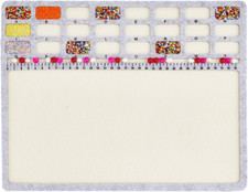 Large Rectangle Felt Beading Mat, Felt Bead Design Boards with Centimeter Alphab