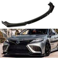 For Toyota Camry SE XSE 2021-2024 Gloss Black Front Bumper Lip Splitter Spoiler