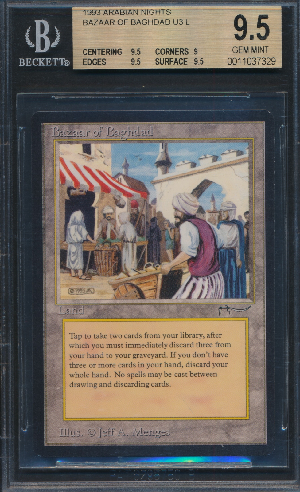 Arabian Nights Bazaar of Baghdad BGS 9.5 Graded Magic MTG (7329)