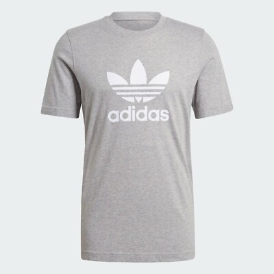 Adidas Originals Men's Adicolor Classics Trefoil Tee Medium Grey Heather  GN3465