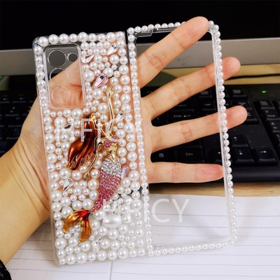 Bling Rhinestone Phone Case For Oppo Find N5 able, Women Style