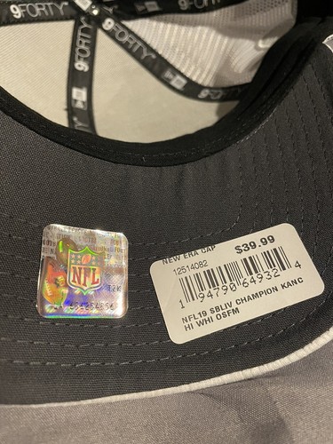 Kansas City Chiefs Super Bowl LIV Champions New Era SnapBack Hat Cap NWT $40 - Picture 8 of 9