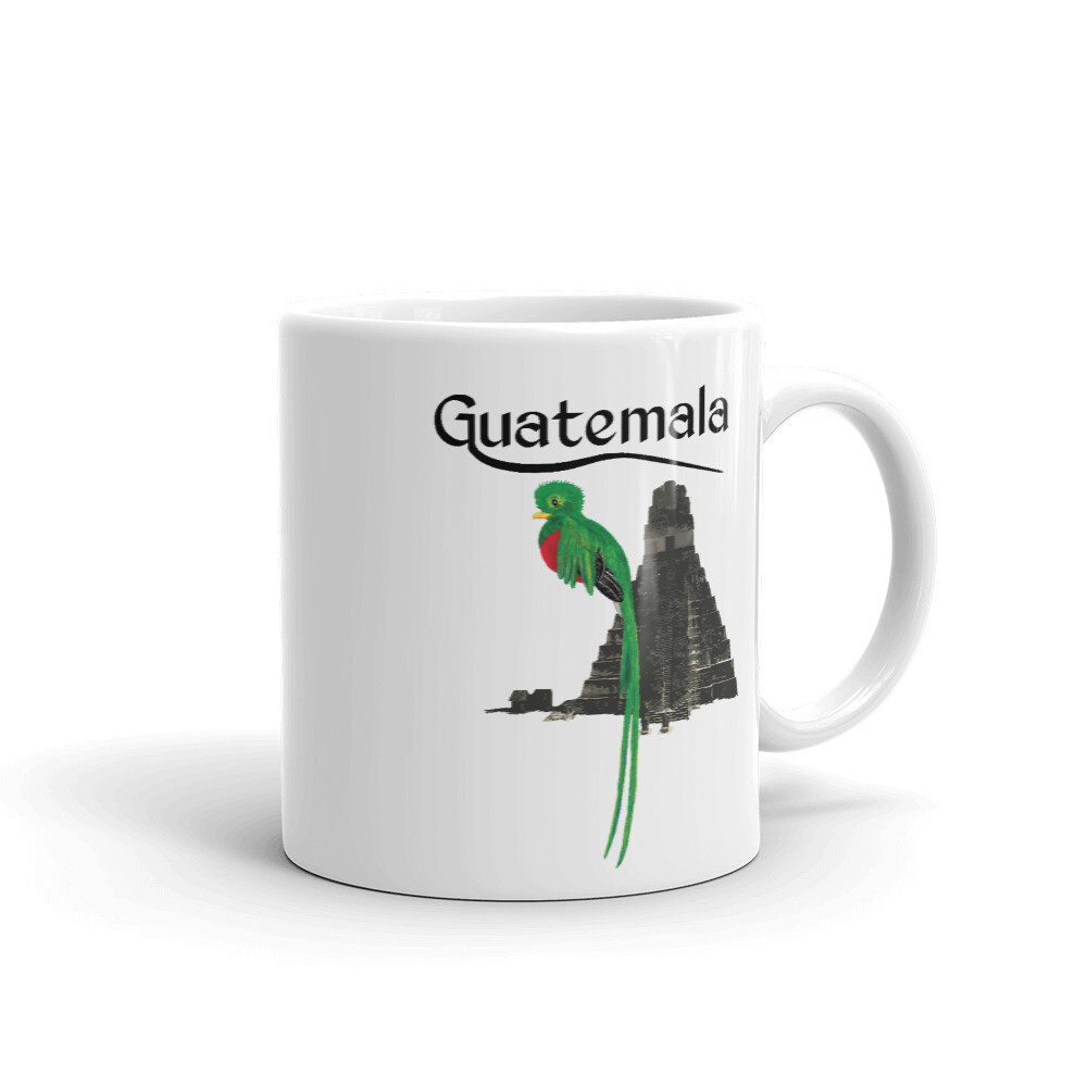 Mug à Café Guatemala 11 Oz - Antigua Quetzal Guate Chapin Maya Tikal Chapinlandia - Idéal Pour Les Amateurs De Café Et De Culture
