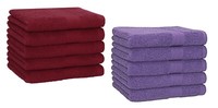 Betz 10 StüCk GäStehandtüCher Premium GäStetüCher 30X50 Cm Dunkelrot / Lila