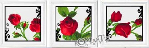 Kits de punto de cruz "Rosa 3 cuadros" 11CT contados 150cm*50cm - Imagen 5 de 5