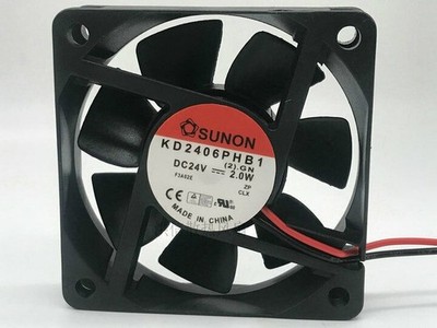 1PCS    Fan  KD2406PHB1 DC 24V 2.0W 2-Wire fan   60*60 &ex