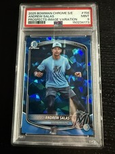 Andrew Salas 2025 Bowman Chrome Sapphire Image Variation PSA 9