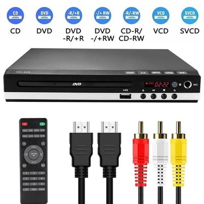 1080p DVD Player All Region Free DVD VCD CD SVCD USB Player with AV+RCA Output