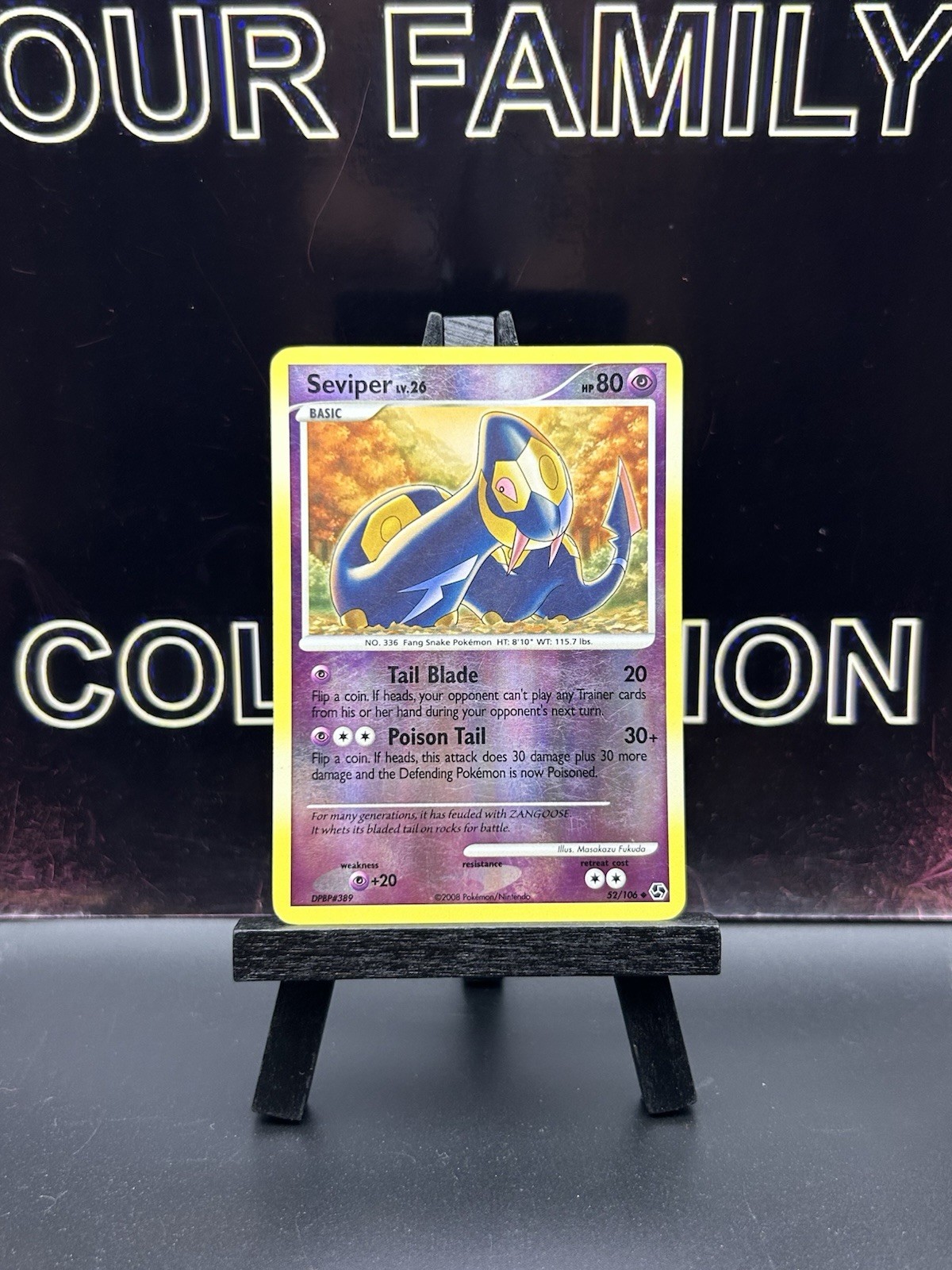 Pokemon Card Seviper Great Encounters Reverse Holo 52/106 LP