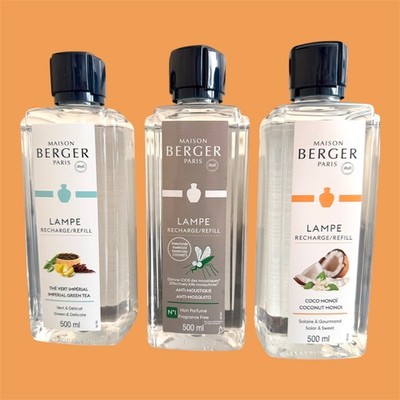 3-er Set Maison Berger Refill Katalythlampe Lampe Berger Sommerdüfte 3x500 ml