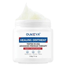 OUKEYA Healing Ointment Repair Cracked, Dry Skin 11 oz