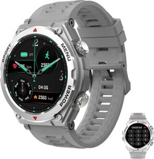 Military Smart Watch for Men Call Receive/Dial Rugged Tactical Fitness Tracker