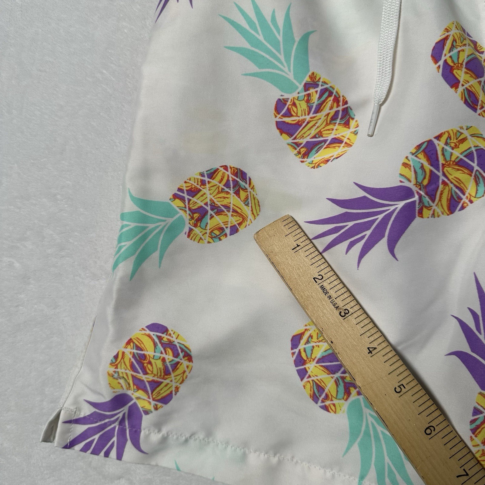 Chubbies Men's White Pineapple Drawstring Swim Tr… - image 8