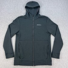 NOBULL Full-Zip Hoodie Mens M Estimate Heather Dark Gray Zip Pockets Training