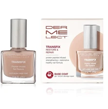 Dermelect Transfix Nail Restore Base Coat 12ml Peptide Repair Strengthener NEW
