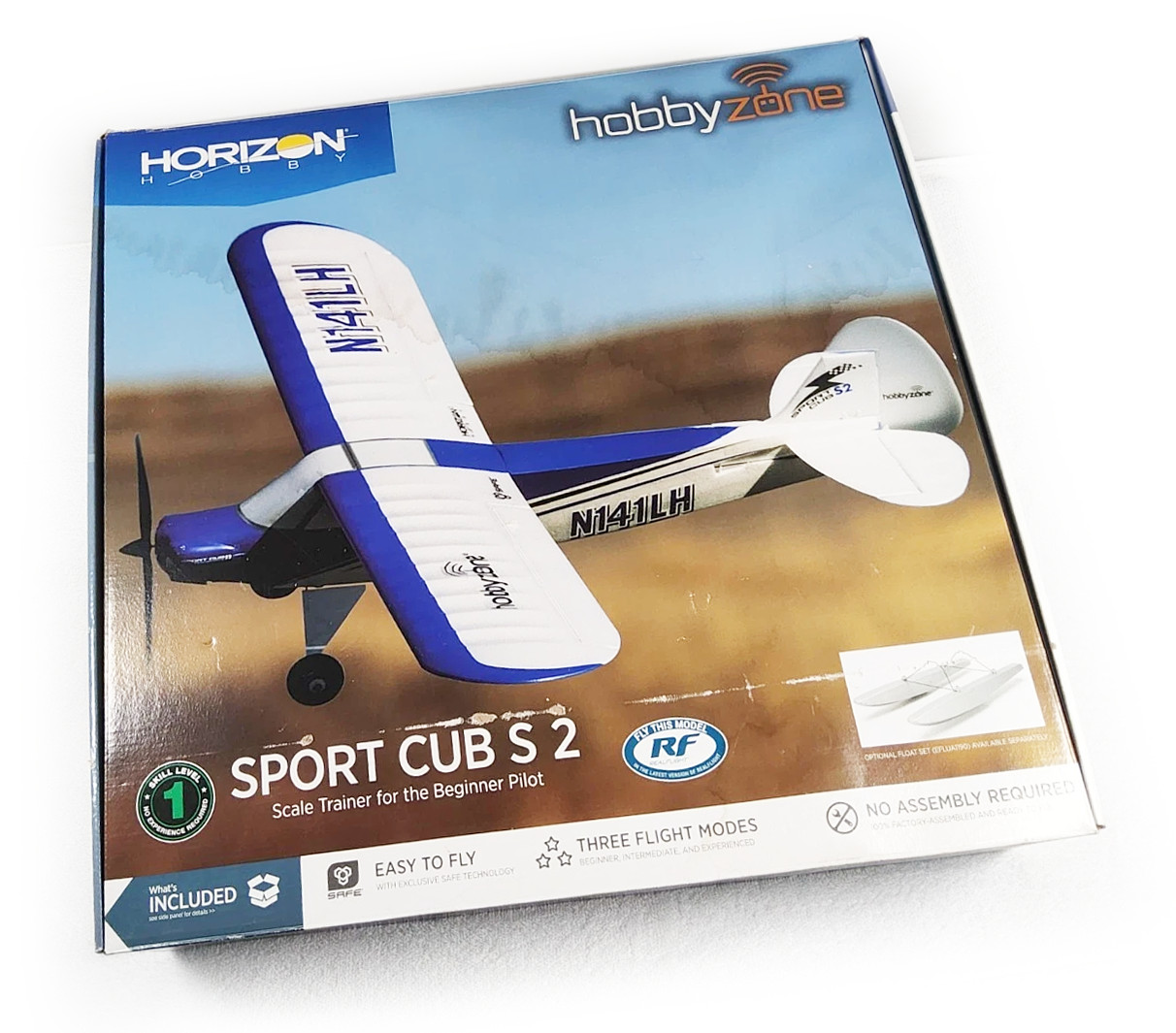 HobbyZone Sport Cub S 2 BNF Basic SAFE RC Plane HBZ44500 NOB Unused Trainer